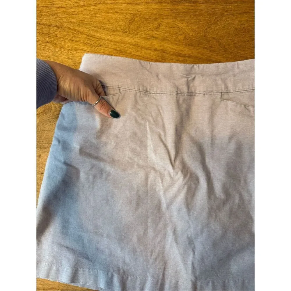 Lady Hagen Women's Elastic Waist Pencil Golf Mini Skort Soft Lilac Size 8